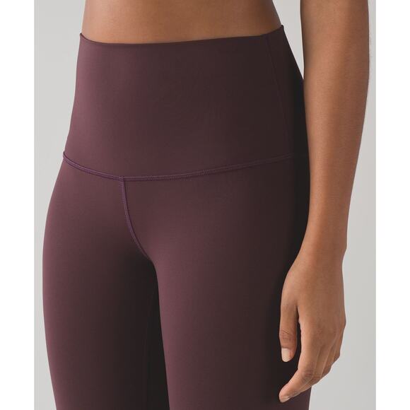 Lululemon Wunder Under Pant Hi-Rise Ombre Black Cherry Leggings Women's Size 4 - Picture 5 of 11